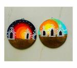 Aarya Ovation Multicolor Wooden Handicraft Decorative Wall Hanging 20 cm (Pack of 1)