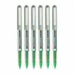 Uni-ball 157 Green Ink Eye Roller Ball Pen 0.7 mm (Pack of 6)