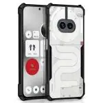 Fashionury Shockproof Crystal Clear Back Cover for Nothing Phone 2a 5G | Protective Design | 360 Degree Protection | Transparent Back Cover for Nothing Phone 2a (PC, TPU | (Black Bumper)