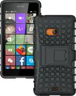 Armor Plastic Black Back Cover For Microsoft Lumia 540 Dual Sim