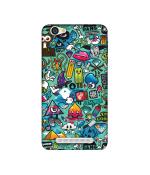 Casotec Crazy Design Printed Silicon Soft TPU Back Case Cover for Relince LYF Flame 1