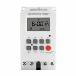 amiciSmart Programmable Timer Switch, High Precision Automatic On Off Switch for Light, Fan with Minimum Set Interval of 1sec (220VAC, 25A)