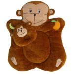 Amardeep And Co Golden Super Soft Happy Monkey Baby Bedding Set With Pillow 120 x 80 cm