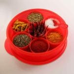 Tupperware Spice It Container l Red l65 Ounce l Plastic l Spice Kitchen Container l Masala Daani