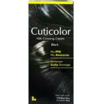 Cuticolor Black 2.0 Hair Coloring Cream 60g+ 60g (Pack of 1)