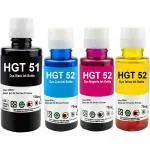 RC Print GT51 Ink for HP 310, 315, 319, 410, 415, 419, GT5810, GT5820, GT5821 Black + Tri Color Combo Pack Ink Bottle