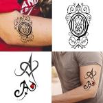 Ordershock Waterproof OA Name Letter Temporary Body Tattoo