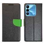 A D Enterprises Black MRC Flip Cover for Tecno Spark 9 | Magnetic Case | Shock Absorbent | Flip Cover Tecno Spark 9