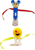 Kavim Kids RA 22157 Plastic (PVC) Rakhi Set (Micky torch, Smiley two light, whistle Kid's Rakhi)