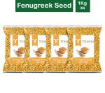 Trinetra Dana Methi 4 kg (1Kg X 4 Pack) Fenugreek Seeds