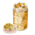 GSWC Imitation Metallic Gold Leaf Foil Flakes, 10 g
