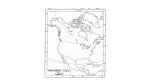 CRAFTWAFT POLITICAL MAP OF NORTH AMERICA BLANK 67 gsm Project Paper (Set of 100, White)