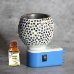 Brahmz Electric Kapoor Dani With Lemon Grass Aroma Oil l Home Décor l Stylish l Aroma Oil l Fragrance l Ceramic l Decorative Item l Burner