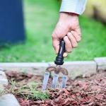 Sharpex Heavy Duty Gardening Fork Super Strong Premium Garden Hand Fork Ergonomic Handle with Polished Steel Blade For Planting, Spreading Mulch, Weed Removal, Loosening & Transplanting Soil (Silver)