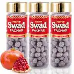 Panjon Swad Shahi Anardana Goli Mukhwas Pachak (100% Digestive Anar Mouth Freshener) 3 Bottles, 390g