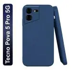 Knotyy Back Cover for TECNO Pova 5 Pro 5G (Blue, Flexible, Silicon, Pack of: 1)