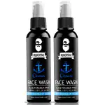 Muuchstac Ocean Face Wash for Men, Fights Acne & Pimple, Skin Whitening & Brightening, All Skin Types, 100 Ml Each (Pack Of 2)