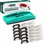 SRIRATNA Non Magnetic White Board Duster And Marker| Dry Erase Whiteboard Eraser for Erasing Whiteboard Marker or Chalkboard Writing - (Pack of 1 Duster And 10 Whiteboard Markers, Multicolor) Dusters (Multicolor)