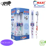 Maxi Zebra Travel Pack Soft Toothbrush (Pack of 12)