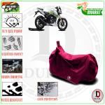DUFFEL-Presented Bike/Motorcycle Body Cover Used For TVS Apache RTR 200 FI E100 BS6 Cover Water Resistance Dustproof UV Protection Indor Outdor And Parking Comfortable With All Varients Full Body Protection (Maroon)