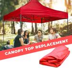 World Of Wish Red Polyester Outdoor Gazebo Tent - 3 X 3 Mtr.
