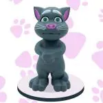 NHR Intelligent Talking Tom Cat Toy, Musical Talking Tom Cat for Kids (+2 Years Grey)