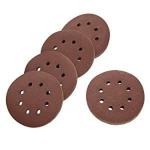 H9 Round Sandpaper 8-Hole Hook & Loop Sanding Disc 5 inch for Orbital Circular Sander 125mm (P600 Grits) (25 Disk)