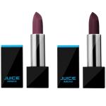 JUICE | MOLTEN MAUVE M-41 & TOASTED ALMOND M-99 | WATERPROOF & LONG STAY LIPSTICK (RICHSTICK) | PACK OF 2