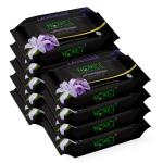 NOVEL Refereshing Wipes Lavendar Fragnance Pack of 9 (225 Wipes)