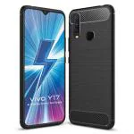 Zapcase Black Rubber Back Cover For Vivo Y17 - Vivo Y15 2019 - Vivo Y12 2019 19.5 x 13.5 x 2 cm