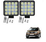 Kozdiko White 16 LED Light Bar 48W Square Light For Renault Duster (Pack of 2)