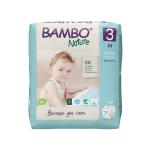 Bambo Nature Super Absorbent Premium Baby Tape Diapers with Wetness Indicator ( Medium Size ) 28 Count