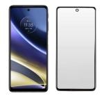 ECMERED Smudge Resistant Edge To Edge Coverage Motorola G42, Matte Tempered Glass (Black)