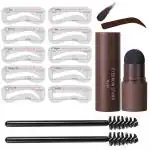 MAYCREATE Eyebrow Stamp Stencil Kit, One Step Eyebrow Stamp Waterproof Long Lasting