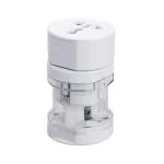 EZ Life White Multiple Pin Travel Adaptor (Set of 2) Pack of 1