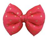 For The Fur Kids Traditional Dog Bow Tie: Fancy Bow Tie for Pets (Pink)