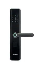 Valencia Black Aluminium Hola Smart Door Lock With Fingerprint Rfid Pin Access And Key Acces