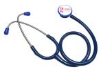 AARAV CARE Professional Acoustic Stethoscope (BLUE) MICRO AL For Medical Students, Doctors and Professional Use Light Weight
