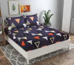 BSB HOME Purple Cotton Double Bed Sheet with 2 Pillow cover 228* 223 cm