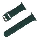 RUPELIK (Steel Lock iWatch 45mm Strap Green) Soft Silicone iWatch Strap series Series 7,6,5,4,3,2,1/SE Compatible For Strap 45mm/44mm/42mm Smart Watch Strap (Green)