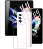 Fabekee Transparent Tempered Glass Back Screen Protector Guard For Samsung Galaxy Z Fold 3 5G