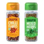 Snapin Chilli Flakes & Mixed Herbs, (35g+20g)