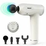 beatXP Bolt Deep Tissue Massage Gun | Percussion Muscle Massager for Full Body Pain Relief (Ivory White)