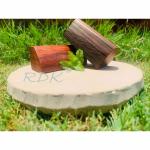 RDK Natural Red Sandalwood Pata (Size 5-inches) with Red Sandalwood Stick (1 Board with 2 Stick)