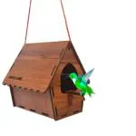 Woodonick Wooden Bird House Bird Nest in Home Balcony and Garden Hanging