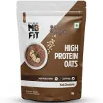 MuscleBlaze Fit High Protein Oats 1 kg| Dark Chocolate | 22 g Protein| Rolled Oats| Breakfast Cereals for Weight Management