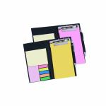 COI Memo Pink and Yellow Note pad Organiser/memo Notebook Holder Booklet Block Notes (Set of 2)