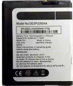 Mobcrown Giffen Mobile Battery Compatible with Panasonic Eluga Z (DESP2050AA) - 2050 mAh