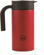 Basik Red Stainless Steel Single Wall Water Jugs, 1.5 Ltr