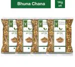 Trinetra Roasted Chana 4000 g (1kg X 4 Pack) Bhuna Chana